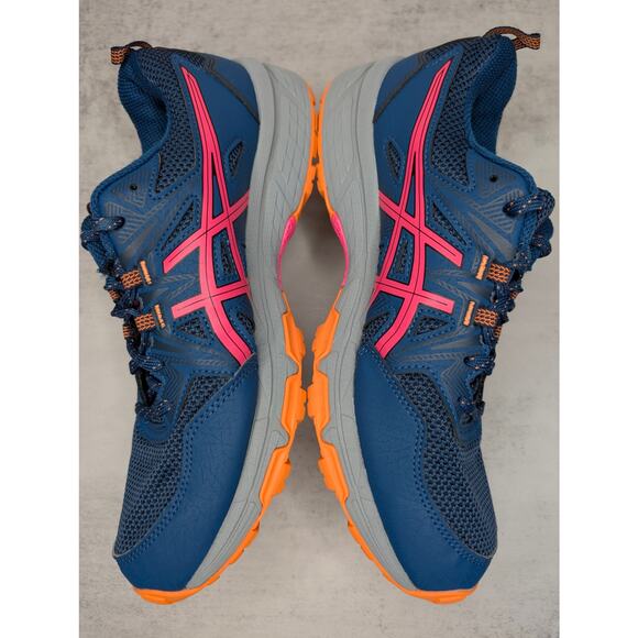 Asics Gel-Venture 8 Womens Trail Running Shoes - Size 9.5 Blue Papaya 1012A706 - Picture 3 of 8